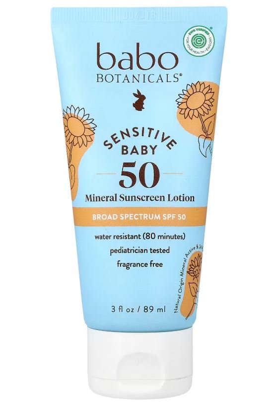Babo Botanicals Sensitive Baby Mineral Sunscreen Lotion