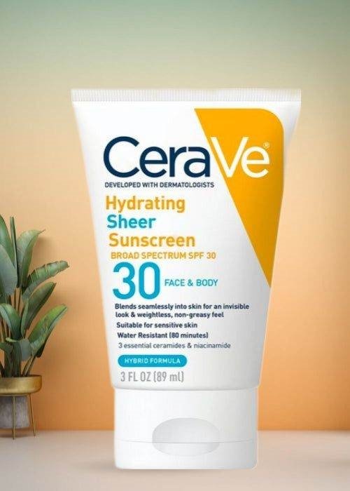 CeraVe Hydrating Sheer Sunscreen SPF 30
