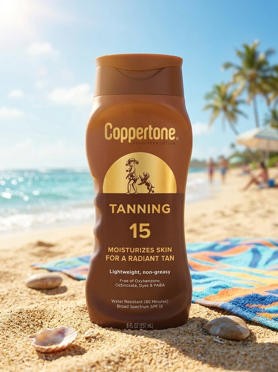 Coppertone Tanning Sunscreen Lotion SPF 15