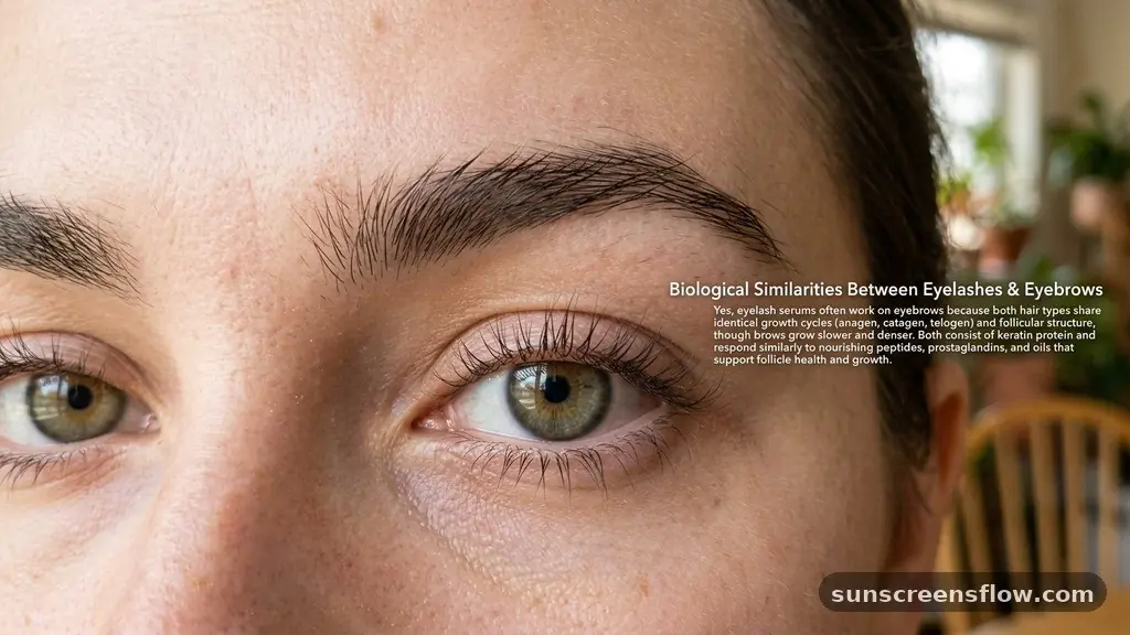 Biological Similarities Between Eyelashes and Eyebrows - does eyelash serum work on eyebrows