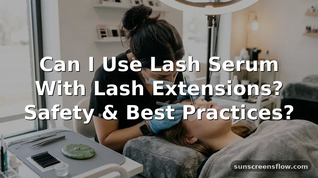 can i use lash serum with lash extensions