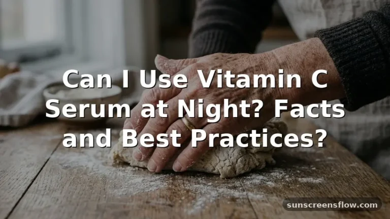 can i use vitamin c serum at night