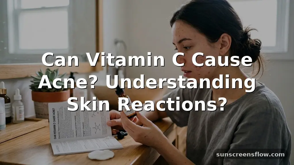 can vitamin c cause acne