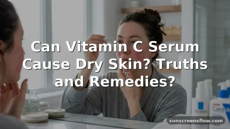 can vitamin c serum cause dry skin