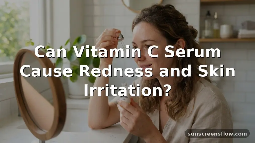 can vitamin c serum cause redness
