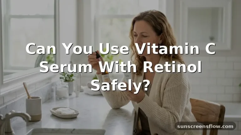 can you use vitamin c serum with retinol
