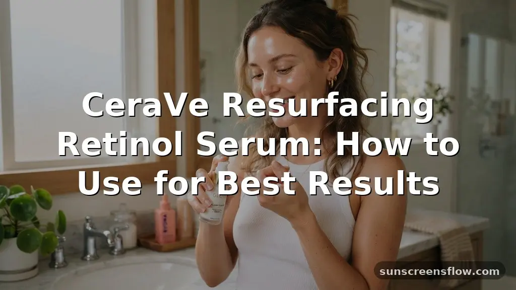 cerave resurfacing retinol serum how to use