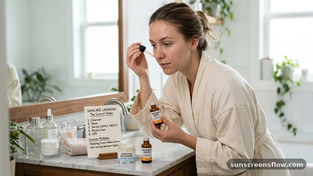 Common Mistakes in Skincare Layering - do you put serum or moisturizer on first