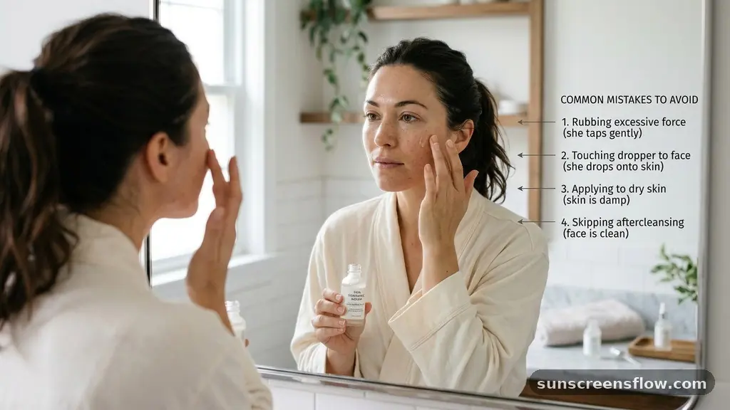 Common Mistakes to Avoid - when to apply serum on face