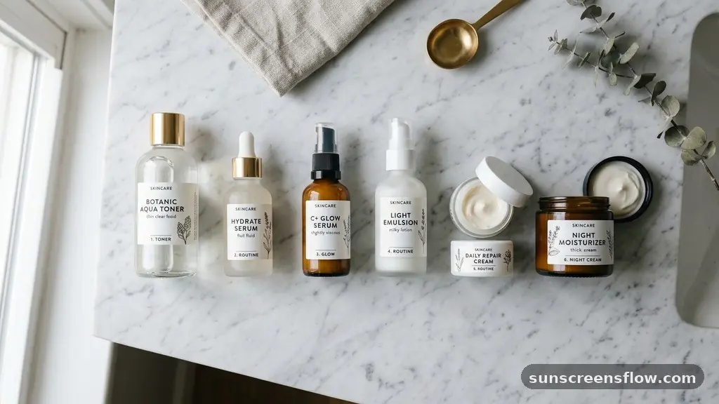 Comparing Product Consistencies - does serum go before or after toner