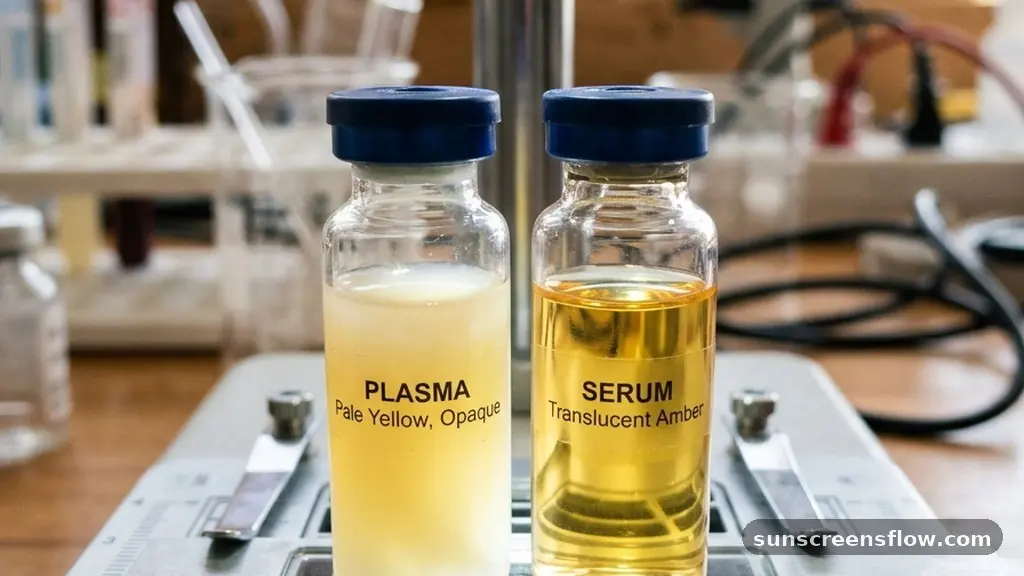 Comparing the Biochemical Content - what is the difference between plasma and serum