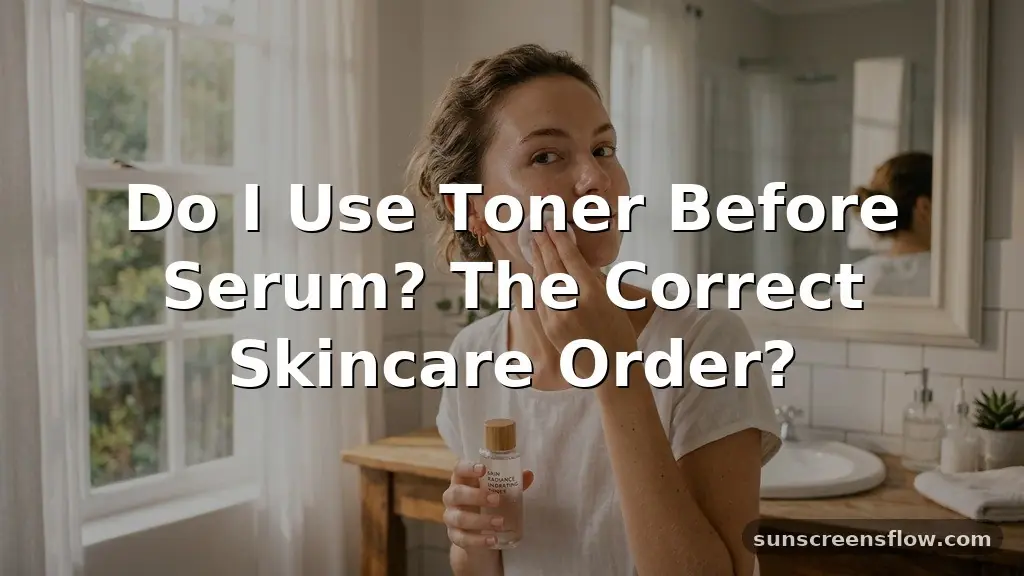 do i use toner before serum