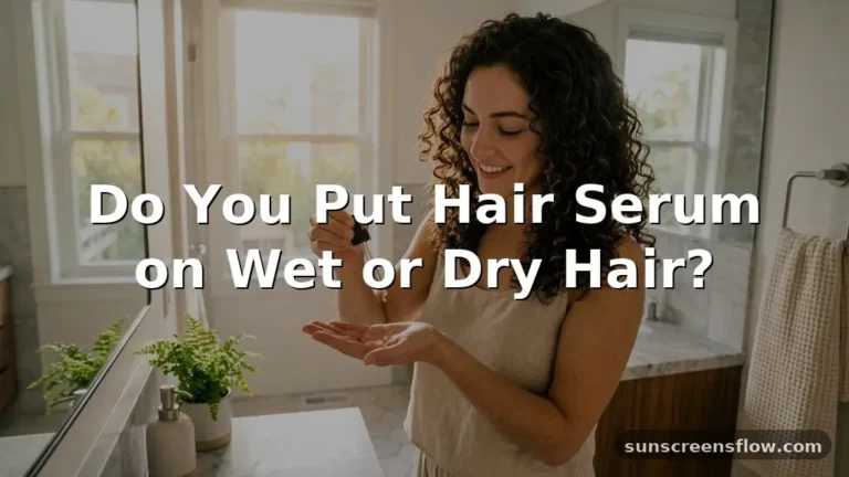 do you put hair serum on wet or dry hair