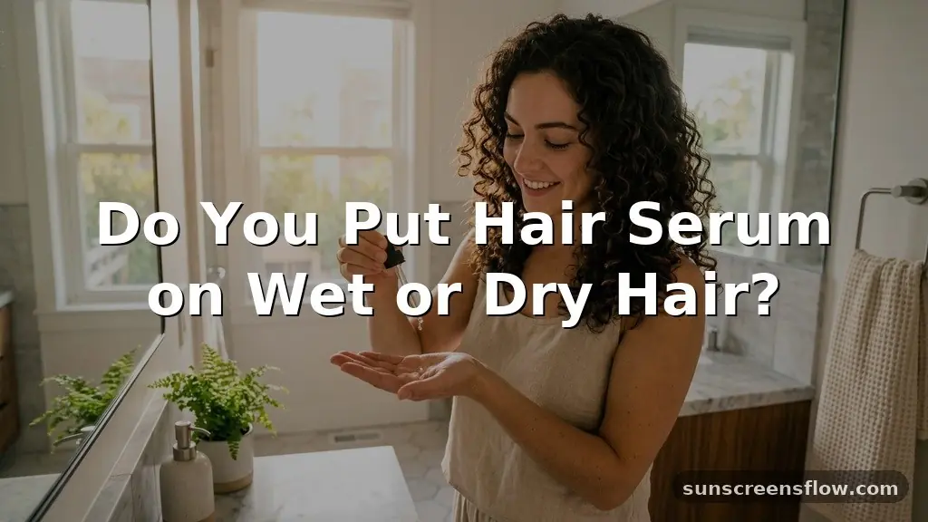 do you put hair serum on wet or dry hair