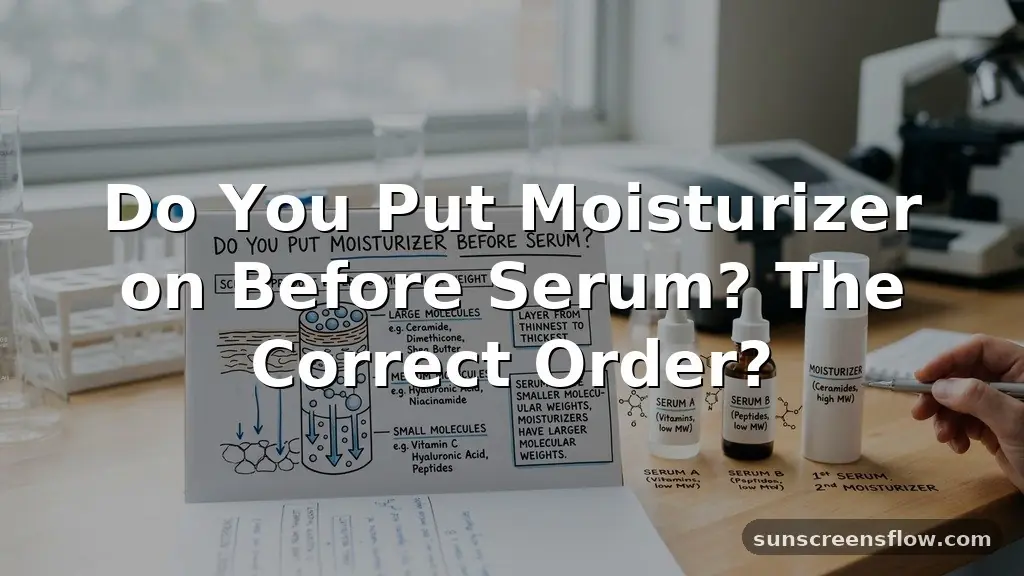do you put moisturizer on before serum