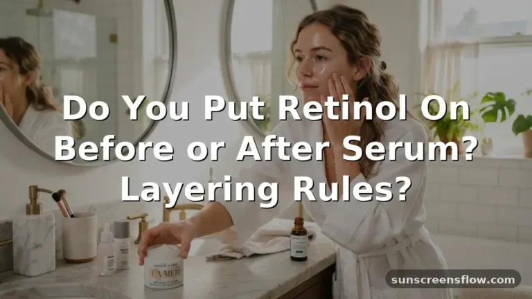 do you put retinol on before or after serum