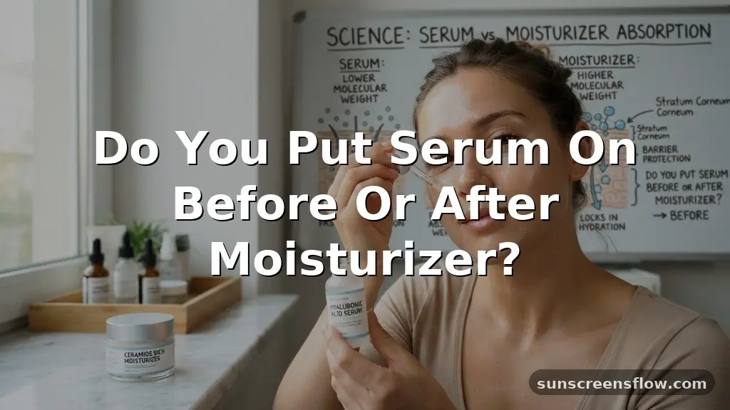 do you put serum on before or after moisturizer