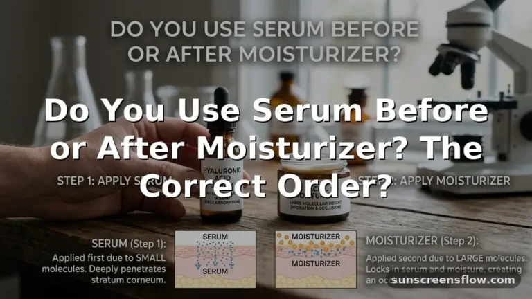 do you use serum before or after moisturizer