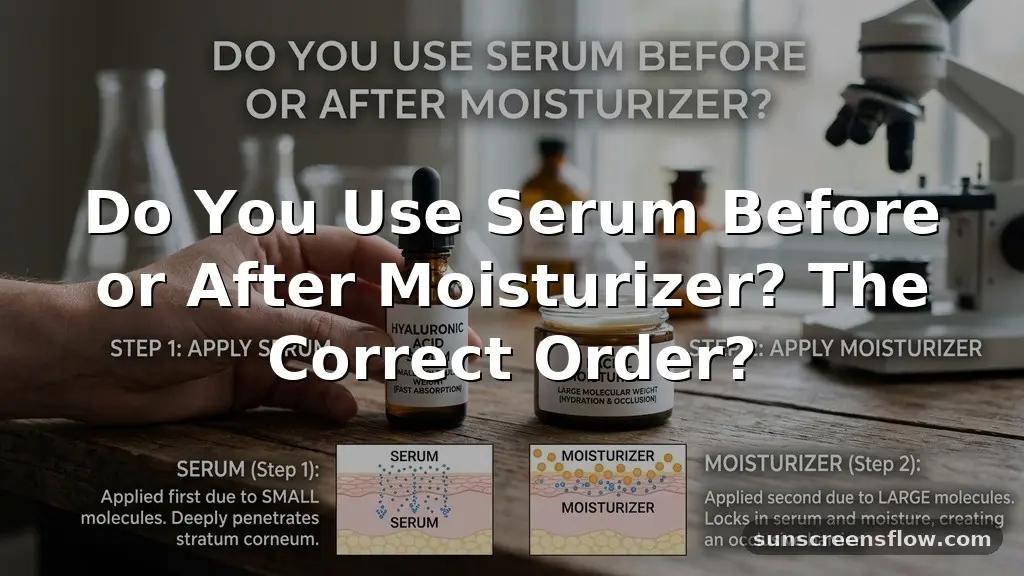 do you use serum before or after moisturizer