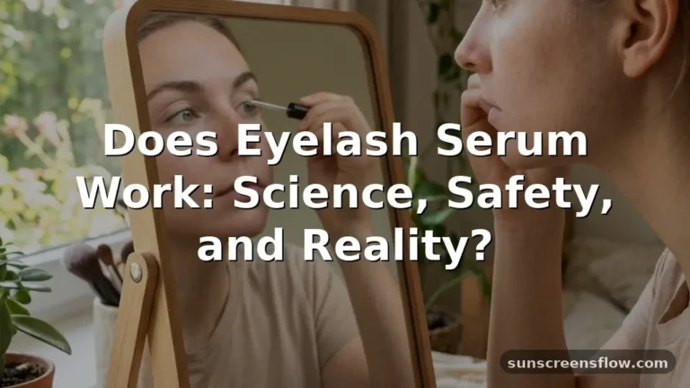 does eyelash serum work