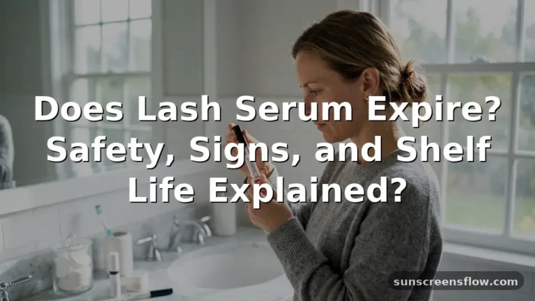 does lash serum expire