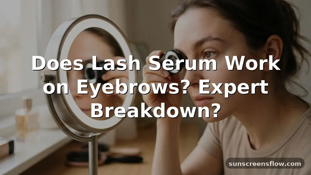 does lash serum work on eyebrows