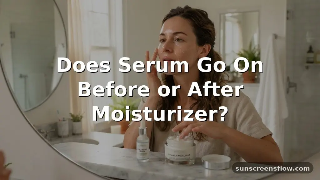 does serum go on before or after moisturizer