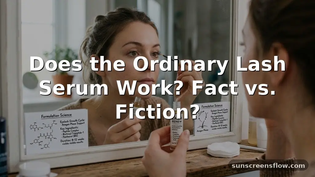 does the ordinary lash serum work