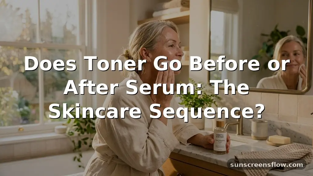 does toner go before or after serum