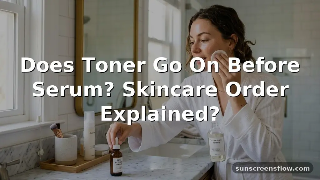 does toner go on before serum