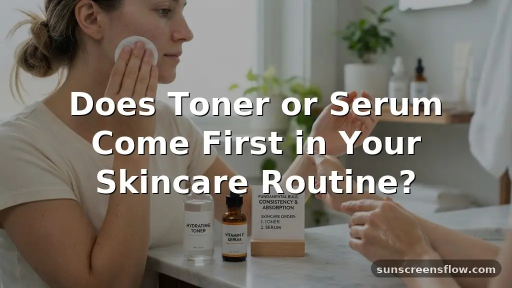 does toner or serum come first