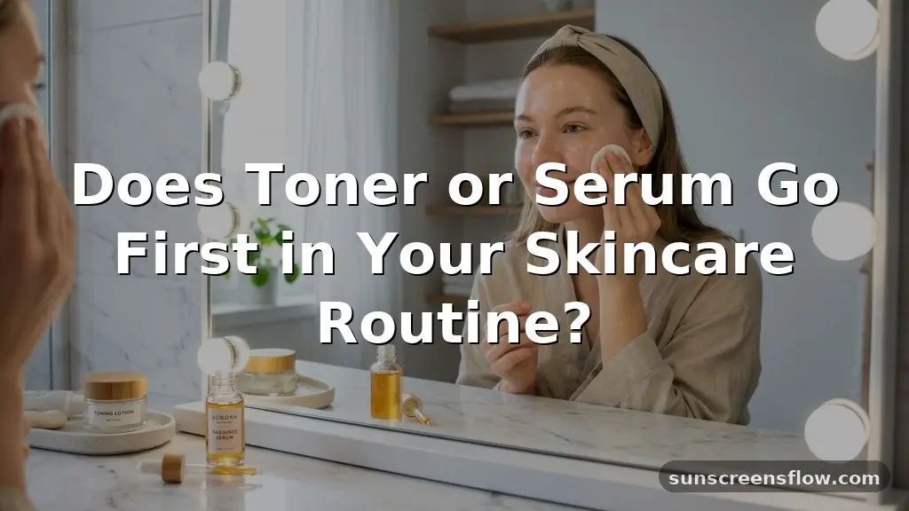 does toner or serum go first