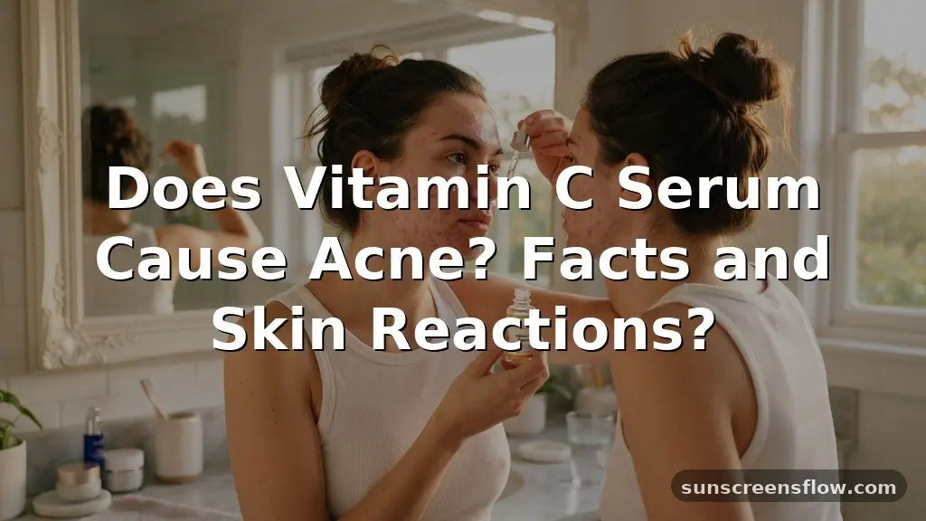 does vitamin c serum cause acne