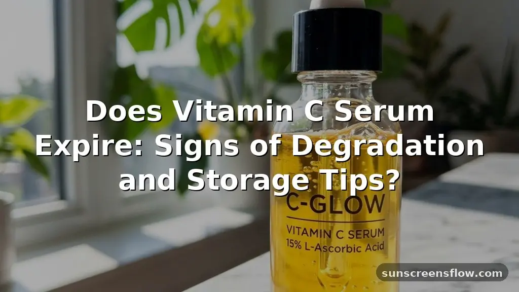 does vitamin c serum expire