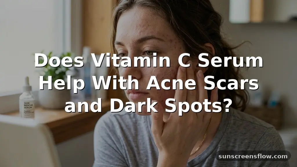 does vitamin c serum help with acne scars