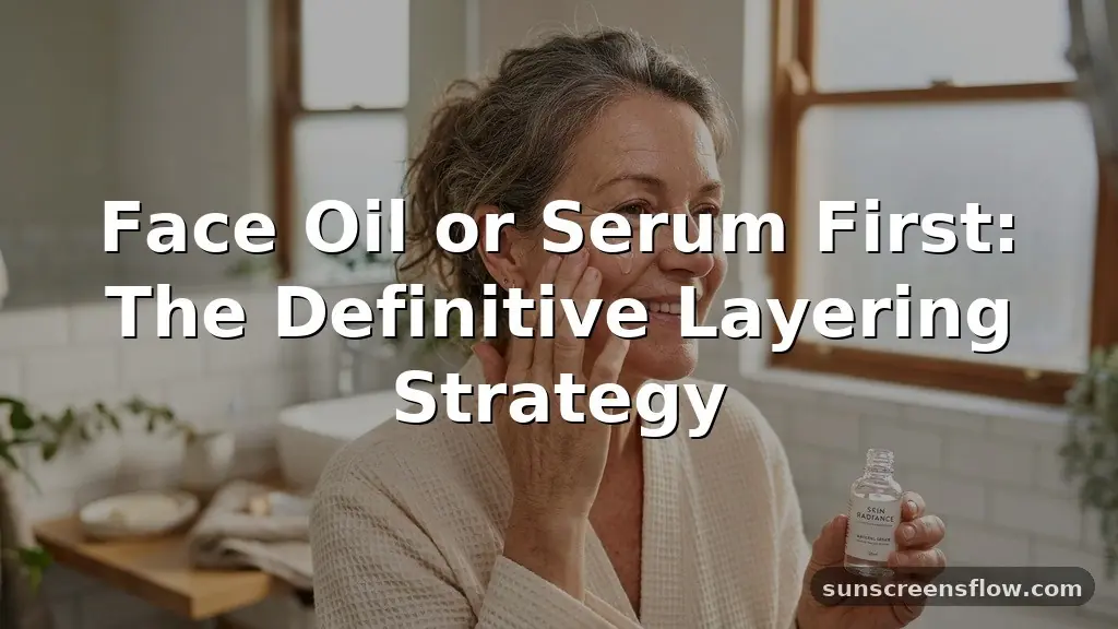 face oil or serum first
