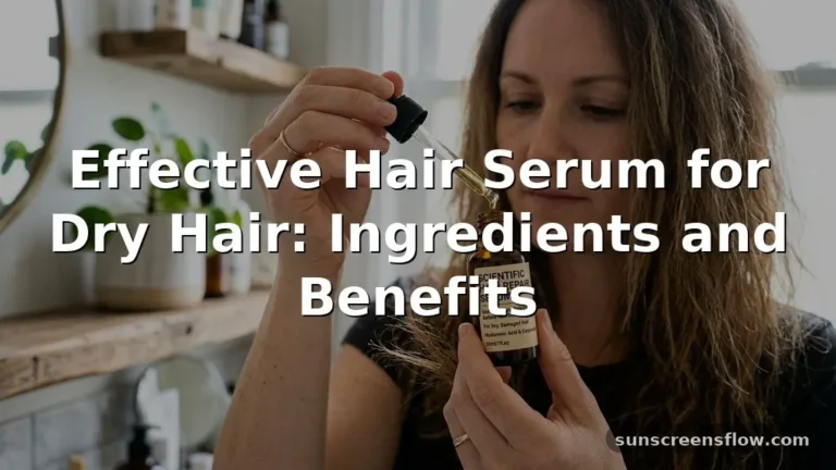 hair serum for dry hair