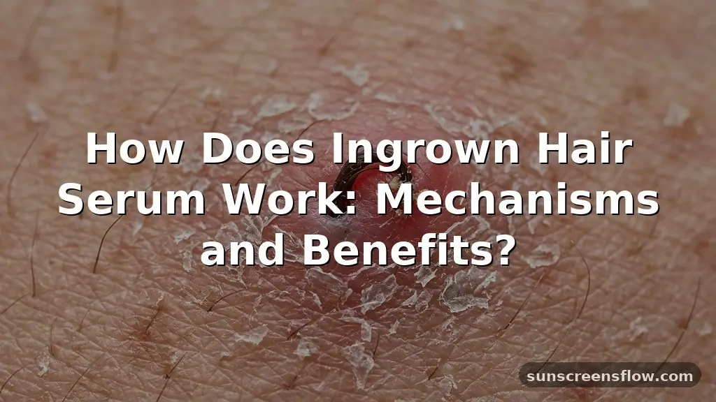 how does ingrown hair serum work