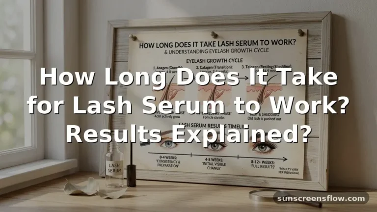how long does it take for lash serum to work