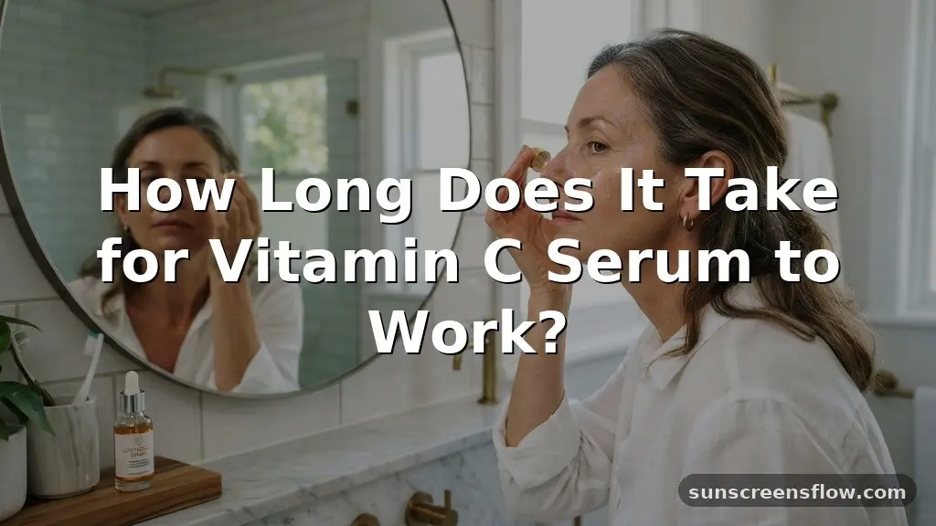 how long does it take for vitamin c serum to work