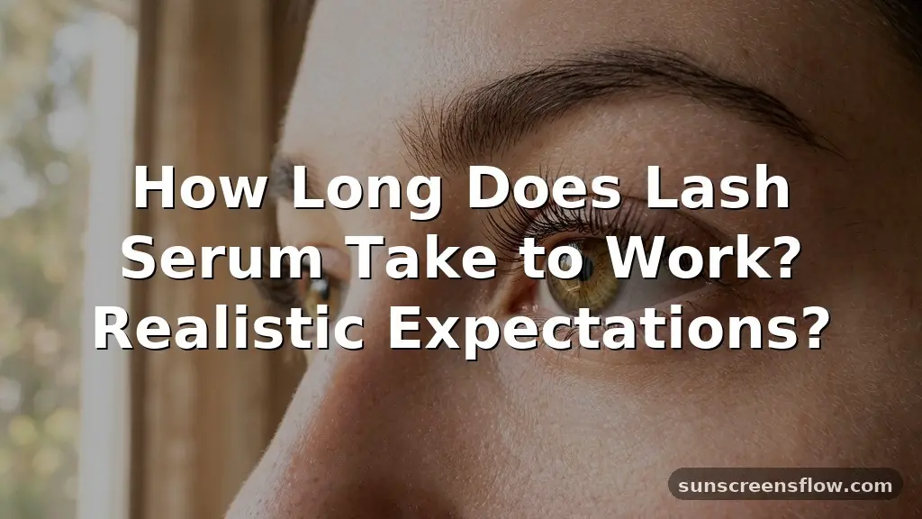 how long does lash serum take to work