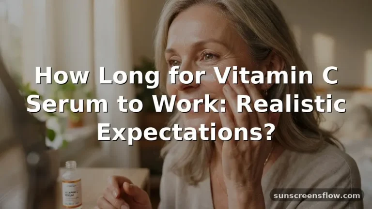 how long for vitamin c serum to work