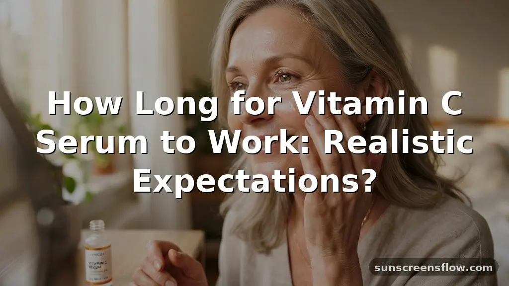 how long for vitamin c serum to work