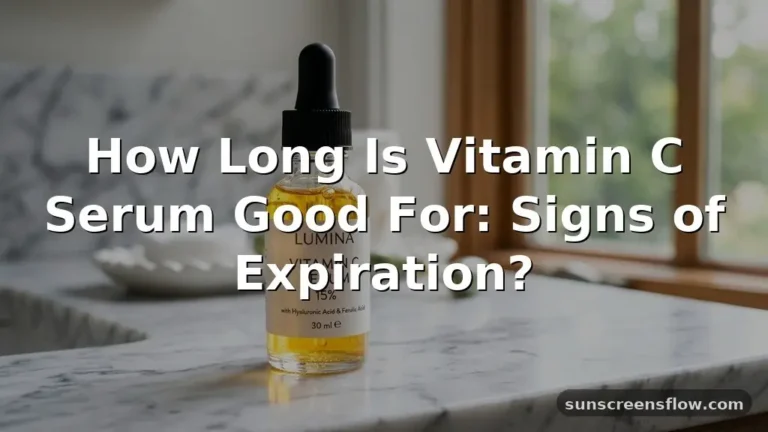 how long is vitamin c serum good for