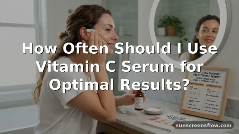 how often should i use vitamin c serum