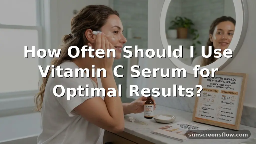 how often should i use vitamin c serum