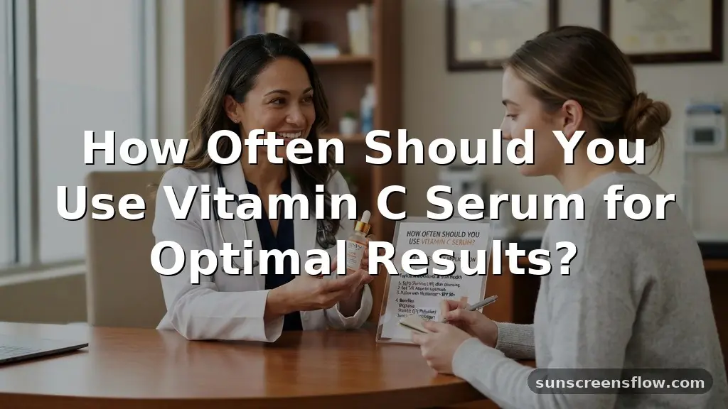 how often should you use vitamin c serum