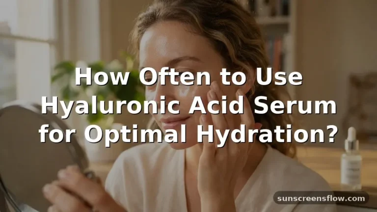 how often to use hyaluronic acid serum