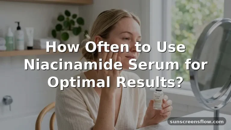 how often to use niacinamide serum