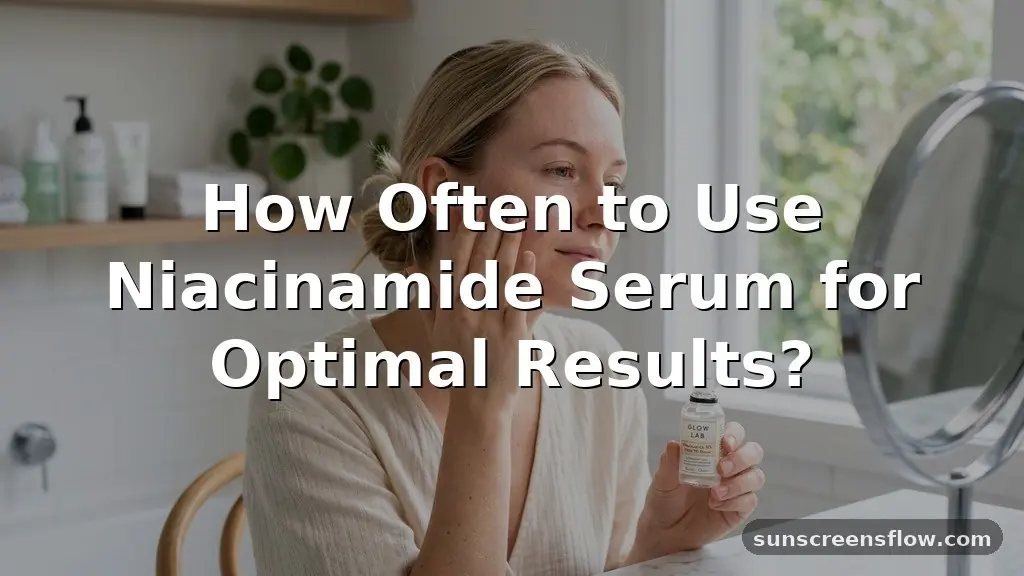 how often to use niacinamide serum